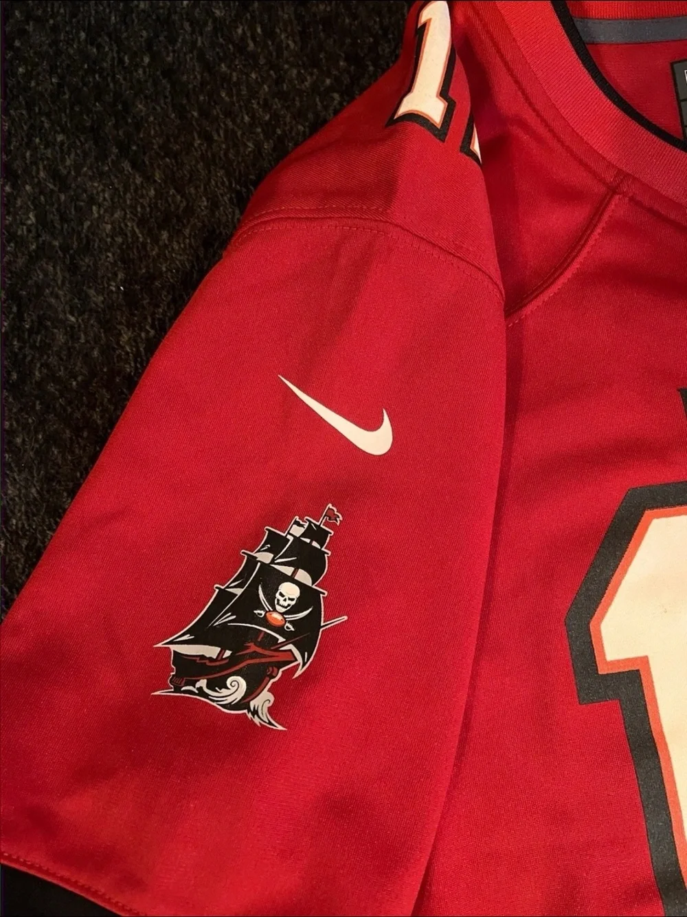 Nike NFL Tampa Bay Buccaneers Tom Brady #12 On-Field Super Bowl LV Jersey youthL